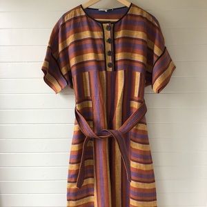 Sea New York Linen Stripped Maxi Dress